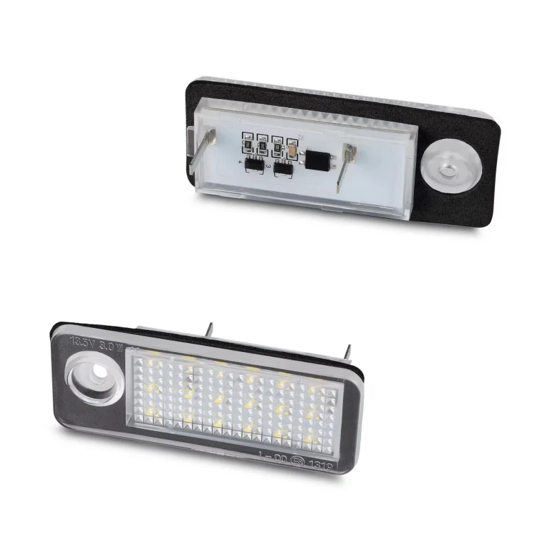 4B9943021 4B9 943 021 2PCS LED Number Plate Light For Audi A6 C5 Avant 4B Wagon Estate 1997-2005 Canbus 18 SMD