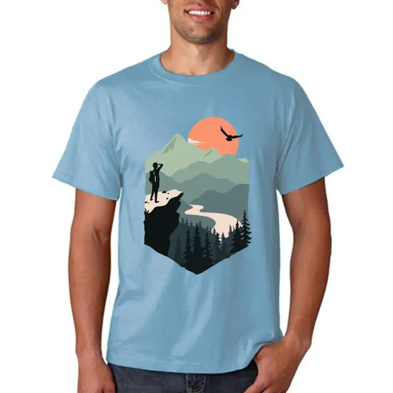 

T-shirts Women Cartoon Mountain Camper Travel Fashion Casual 90s Cute Clothes stylish T Tshirt Top Lady Print Cool Tee T-Shirt