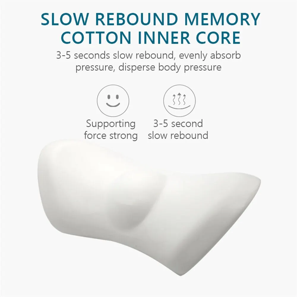 Breathable Memory Cushion Interior Accessories Bed Sleeping Pillow Car Seat Waist Pillow Lumbar Support Pillow Foam Car Cushion