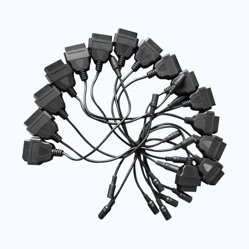 Obd2 أنثى إلى 5521 أنثى تيار مستمر كابل محول الطاقة 0.2 متر موصل الماسح الضوئي التشخيصي للسيارات #4