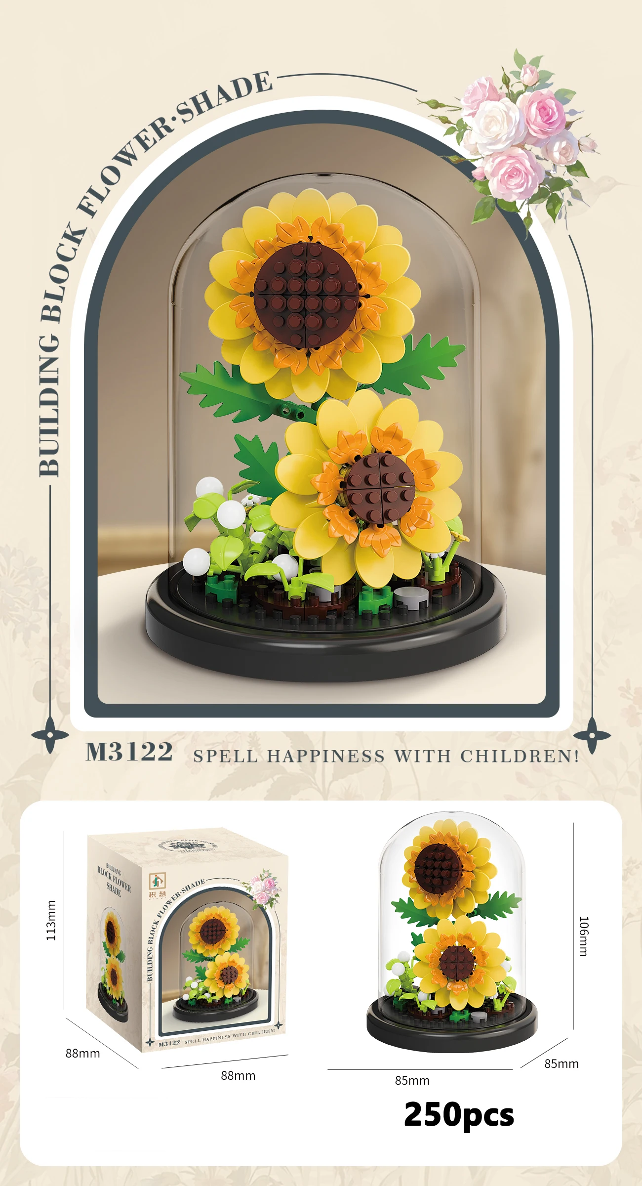 Eeuwige Bloemboeket Bonsai Potplant Micro Bouwstenen Model Woondecoratie Puzzel Speelgoed Kinderen Verjaardag Kerstcadeaus