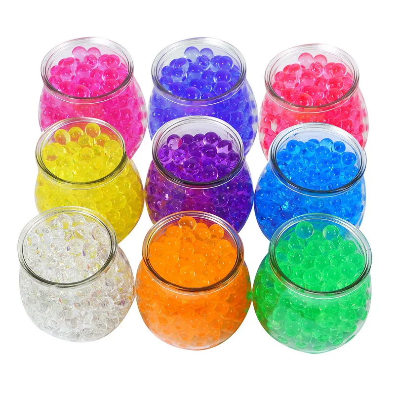 1600pcs magic Crystal Soil Mud Children Toy Water Beads for kids flowers Growing Up Water Hydrogel Balls Home Decor Potted