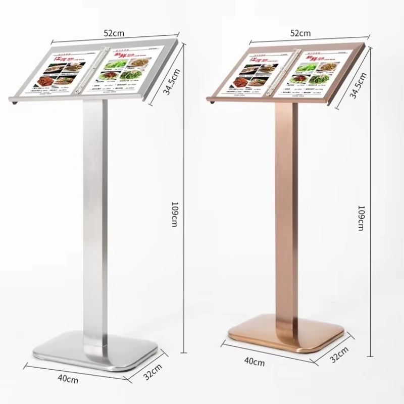 Hotel restaurant and elevator office contract vertical touch screen information display stand support floor stand