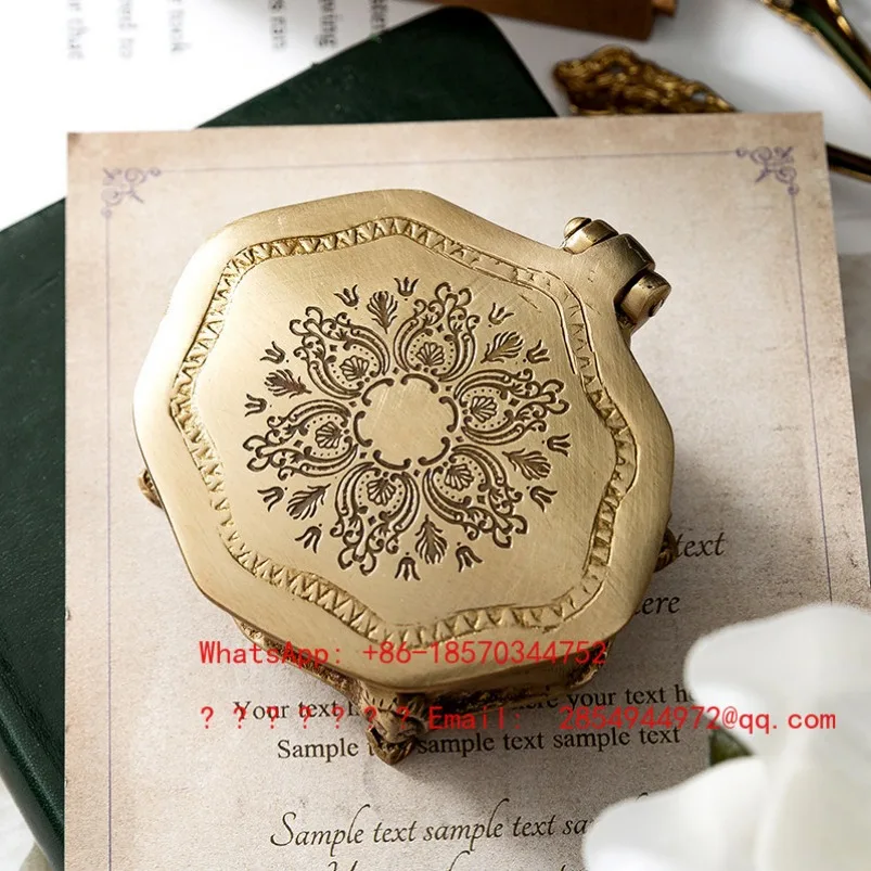 European Court Carved Jewelry Jar Handmade Retro Storage Jewelry Box