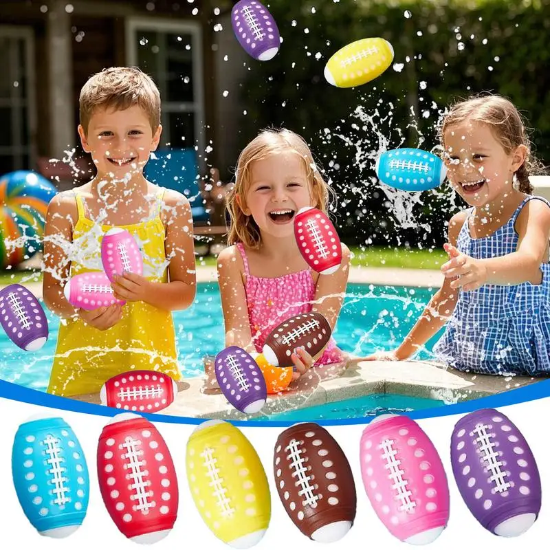 Balões de água recarregáveis 6x esponja bolas de água brinquedos recarregáveis atividades da equipe bolas de esponja absorvente entretenimento de verão para