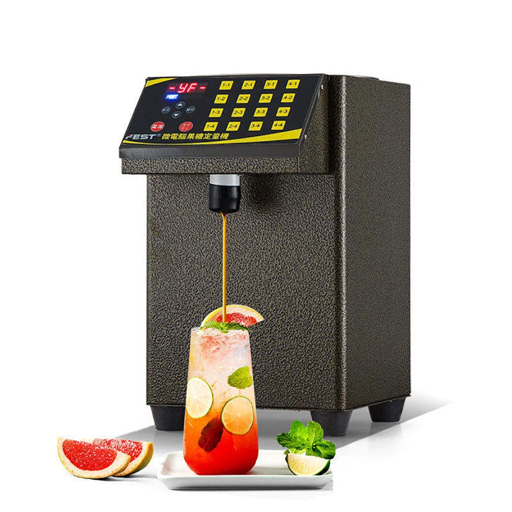 China Factory Stainless Steel Fructose Quantizer Pearl Milk Tea Syrup Dispenser Machine for Food Processing Winery Motor Core
