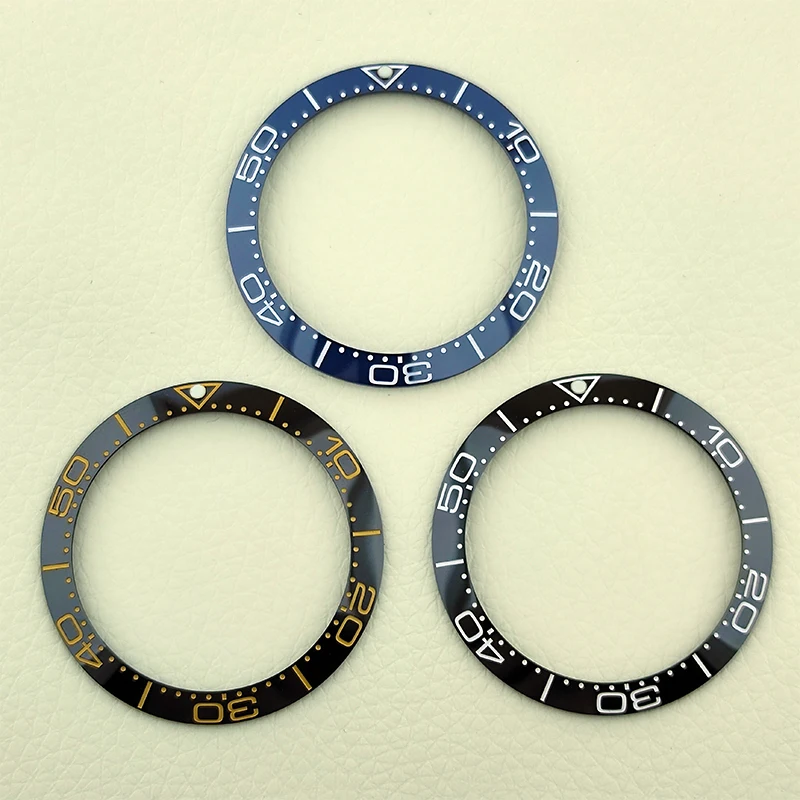 NH35 40mm Sapphire Glass Case 38 * 30.6mm Night Glow Ring Tilt Ceramic Stainless Steel Suitable for Rlx Yacht Master Case