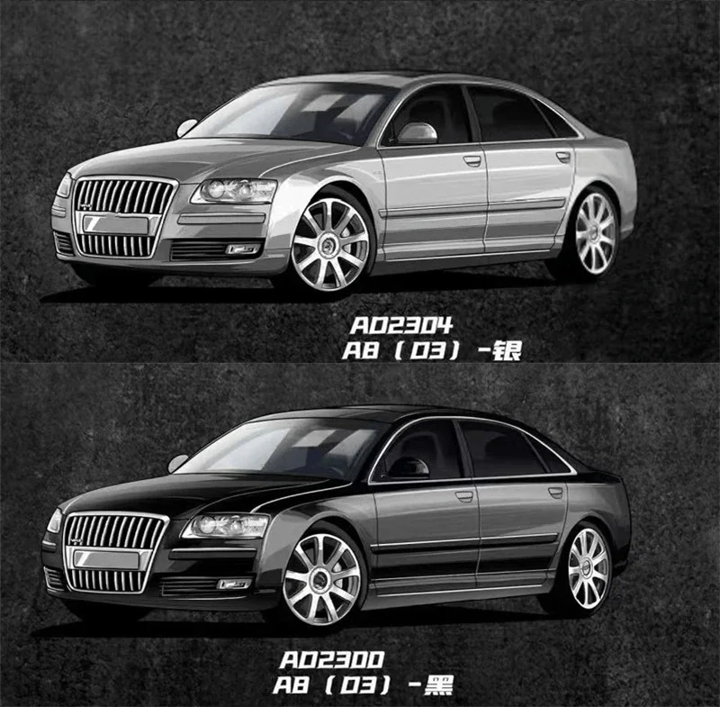 

MASDI 1:64 A8 D3 Die-Cast Car Model Collection Miniature