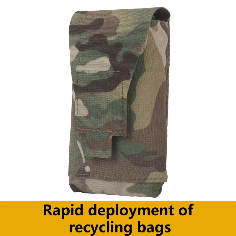 Quick Deployment Magazine Recycling Bag Outdoor Storage MOLLE Bag Large Capacity Tight Drawstring Inner And Outer Bag Design