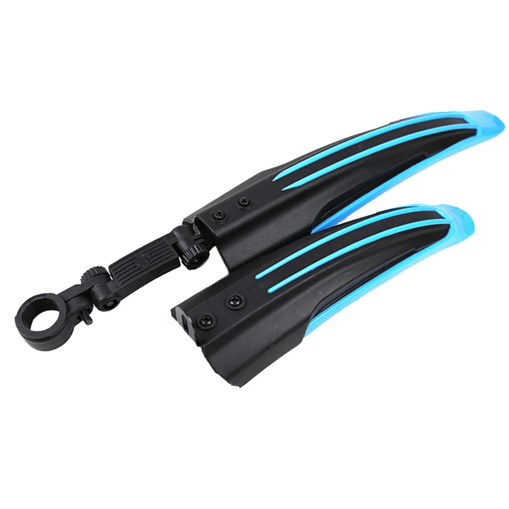 Sky Blue Durable Bike Mudflap Mountain Bicycle Rear Frame Mount Anti-Mud Rain Easy Install Remove Lightweight Auto-Adjust Height