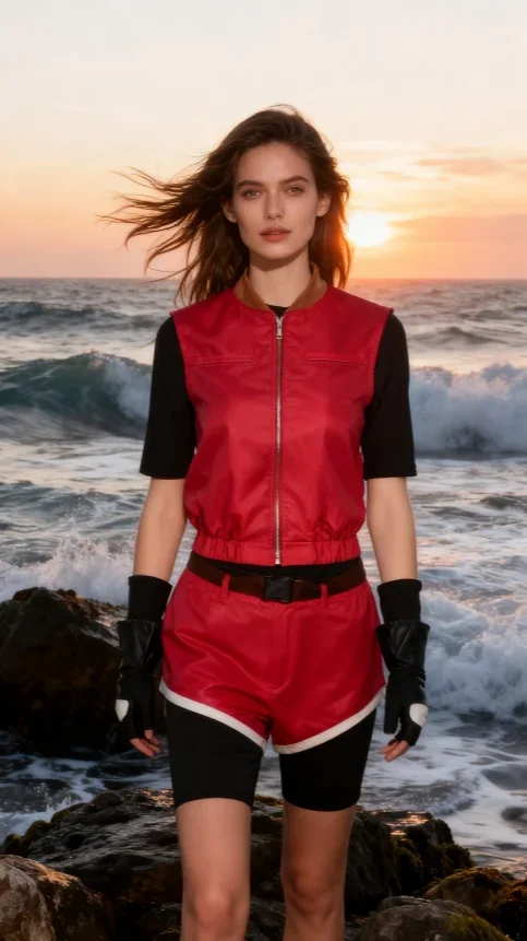 ResidentEvil Cosplay Costume The Same Claire Redfield Fashion Clothes  As The Game Role-playing Costume Halloween  Clothes