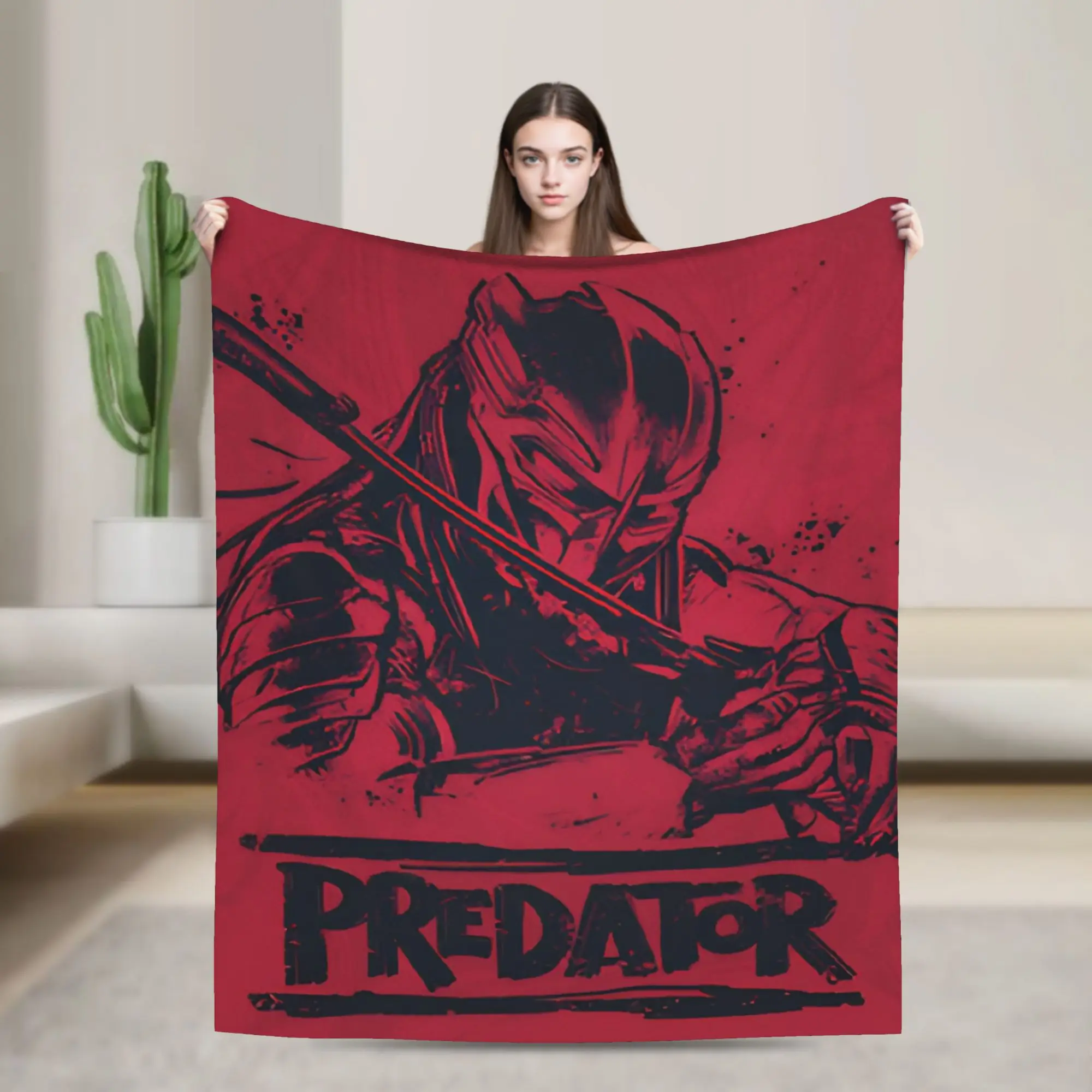 المفترس Badlands 2025 أفلام بطانية دافئة السفر مكتب أفخم رمي بطانية مضحك الأريكة السرير الفانيلا المفرش أريكة غطاء سرير