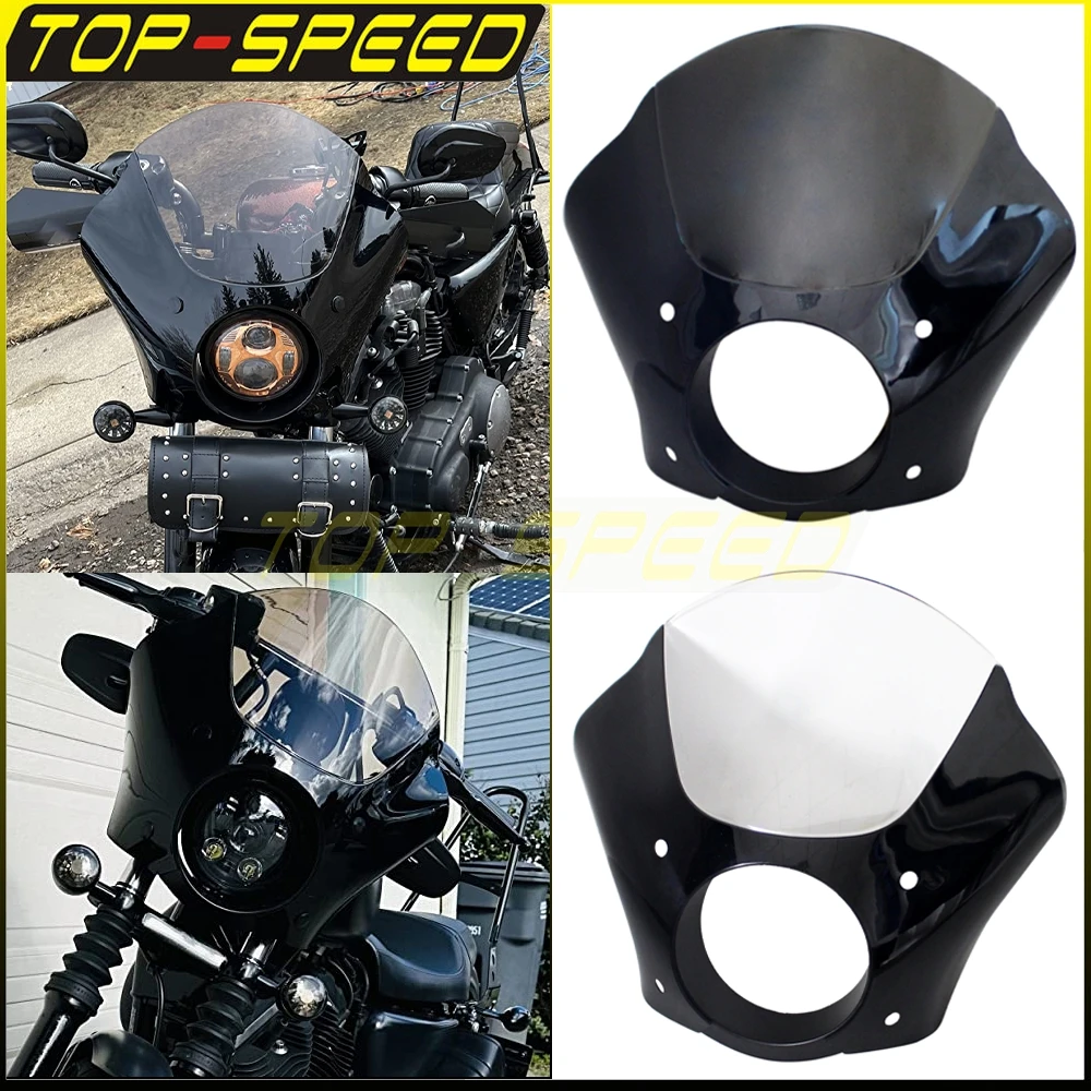 

Motorcycle 39 mm Headlight Windscreen Fairing Windshield Mount Clamp For Harley Sportster 1200 Nightster XL1200N Deluxe XLH883