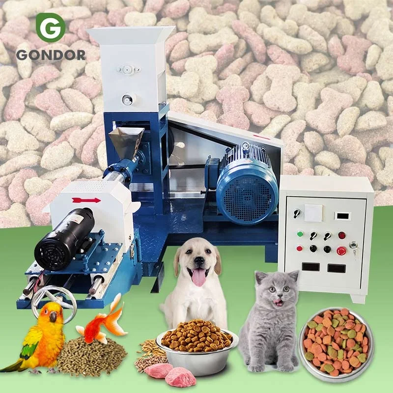 

Animal Dry Quality Fish Pet Extruder Hen Food Production Feed Pallet Make Process Machine for Animal