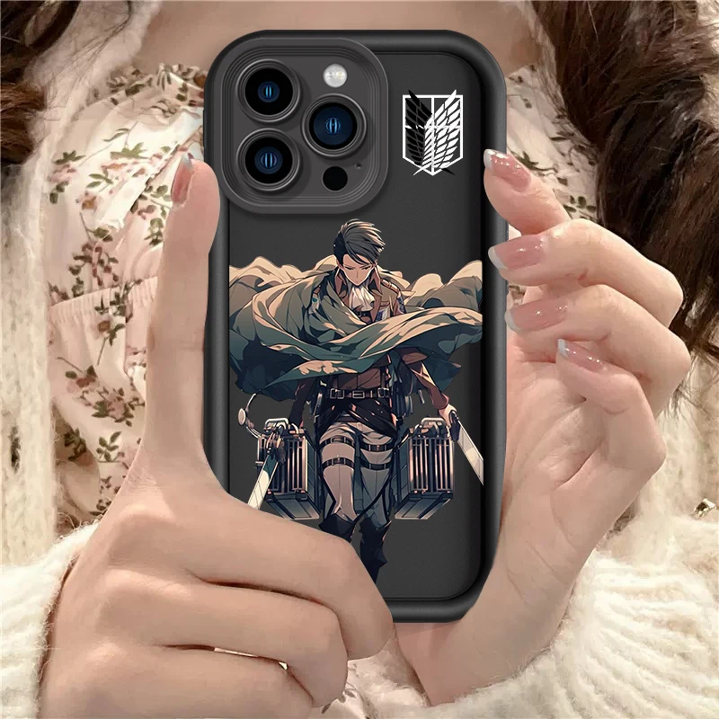 Anime A-Attack On T-Titan Eye Ladder For Apple iPhone 15 14 13 12 11 XS XR X Pro Max Plus Back Phone Case