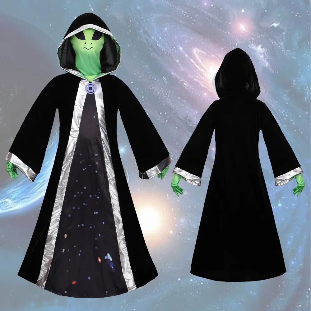 

Eena Alien Onesie Косплей Костюм для взрослых и детей Костюм для выступлений на Хэллоуин Трансграничный ET Облегающий наряд