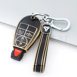 TPU Shell Car Remote Key Case Cover For Dodge Challenger Charger Magnum Journey Ram Jeep Commander Grand Cherokee Chrysler 300