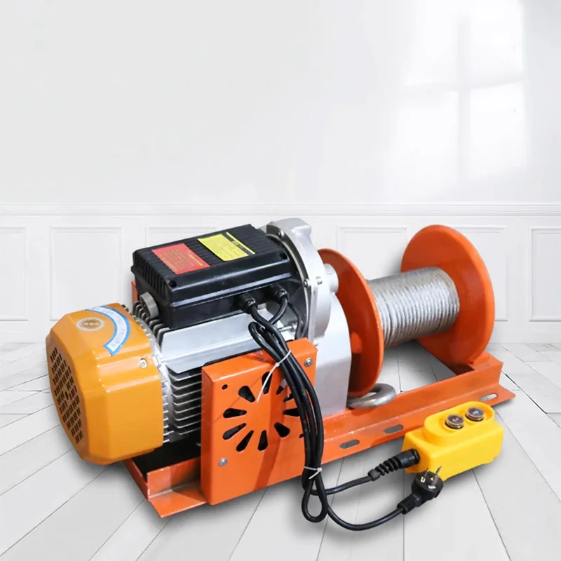 500KG-dual fan Electric winch 3000W Building Renovation Winch Crane Trailer Winch Hoist 30M/60M Wire rope
