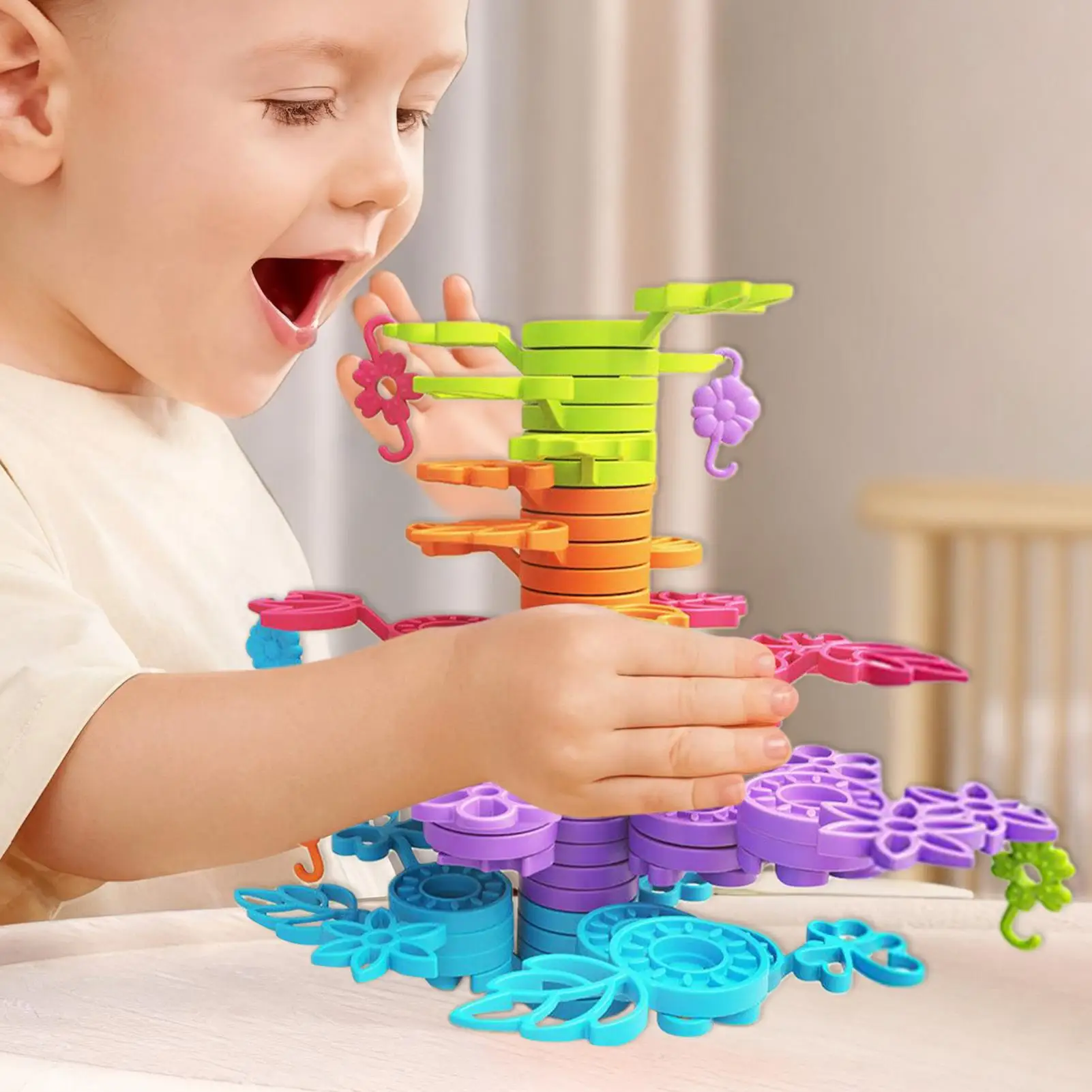 Blocchi impilabili Blocchi di costruzione impilabili Gioco educativo per ragazzi dai 3 anni Asilo in classe prescolare Compleanno a casa