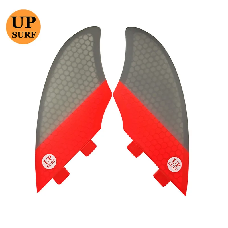 Twin Fins+Center Fin UPSURF FCS Keel Fins 3pcs/set Thruster Honeycomb FK Side Fins and Small Central Fin Quilhas Surf Fins