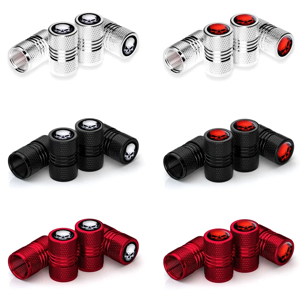 4 pièces/ensemble bouchons de Valve de pneu ensemble de pneus en aluminium anodisé résistant à la Corrosion bouchons de tige universels Vlve pour voiture camion moto vélo