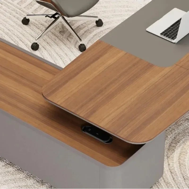 GU-18 Lig Luxury Minimalist Modern High-end Desk President Boss Table Minimalist Atmosphere