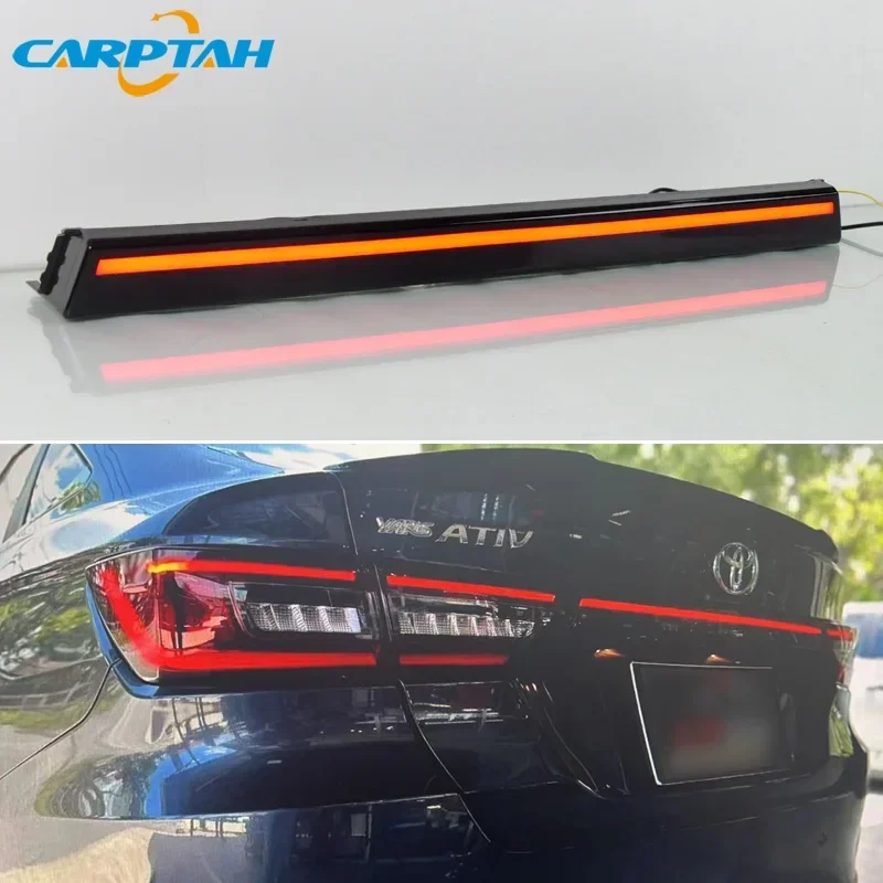 Car LED Rear Bumper Lamps For Toyota Yaris Ativ Vios 2022 2023 Brake Light Turn Signal Backup Reflector Lamp Taillights Fog lamp