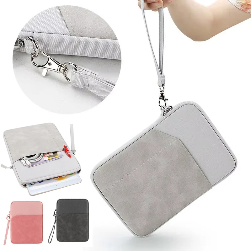 

for ZTE Blade X1001 10.1inch Tablet Carry Bag Lanyard Outer Pocket Zip Storage Pouch Waterproof Sleeve Anti Drop Bumper