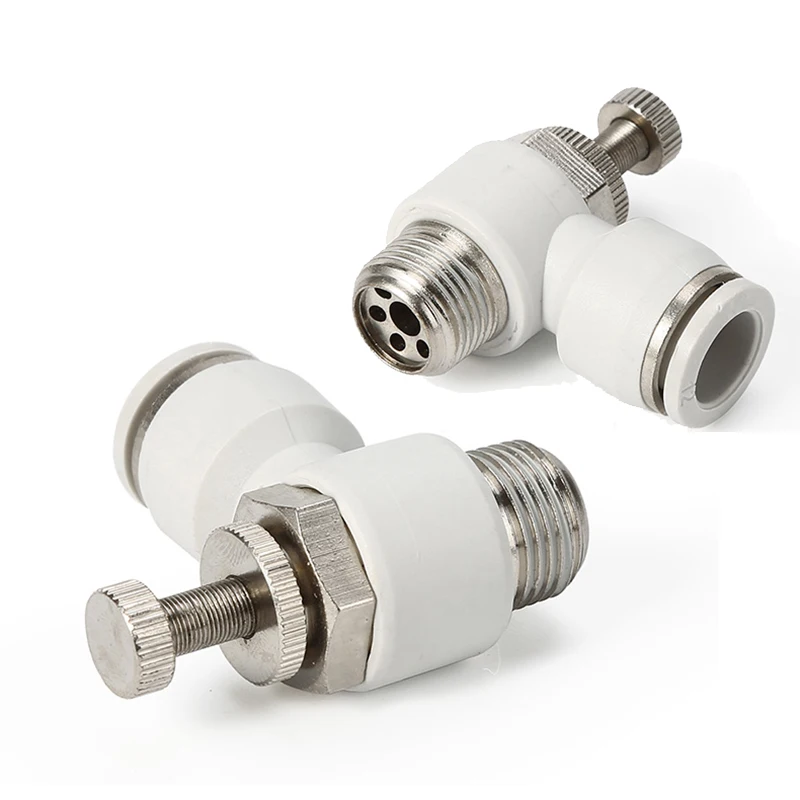 1PCS High Quality White SL Type Air Hose Rapidities Pipe Quick Release Pneumatic Fitting.