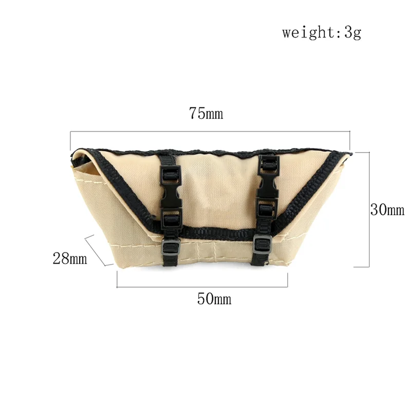 

5 шт. сумка для хранения, мешок на крышу, спальный мешок, сетка для багажа, украшение лопаты для TRX4M Axial SCX24 1/18 1/24, радиоуправляемый гусеничный автомобиль, 4_A66M