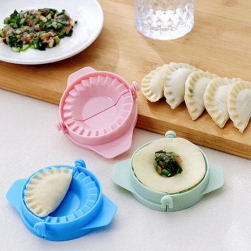 Dumpling Mold with Handle DIY Dumpling Maker Mould Easy Manual Jiaozi Form Wrapper Presser Mould Kitchen Artifact for Family