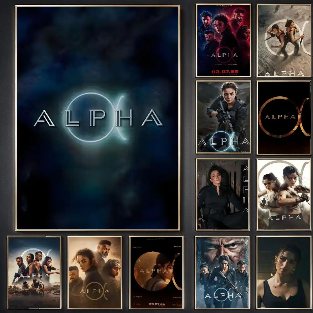 Movies Alpha Poster Waterproof Sticky WallArt Print For Bedroom Living Room Hallway Bar Home Decor