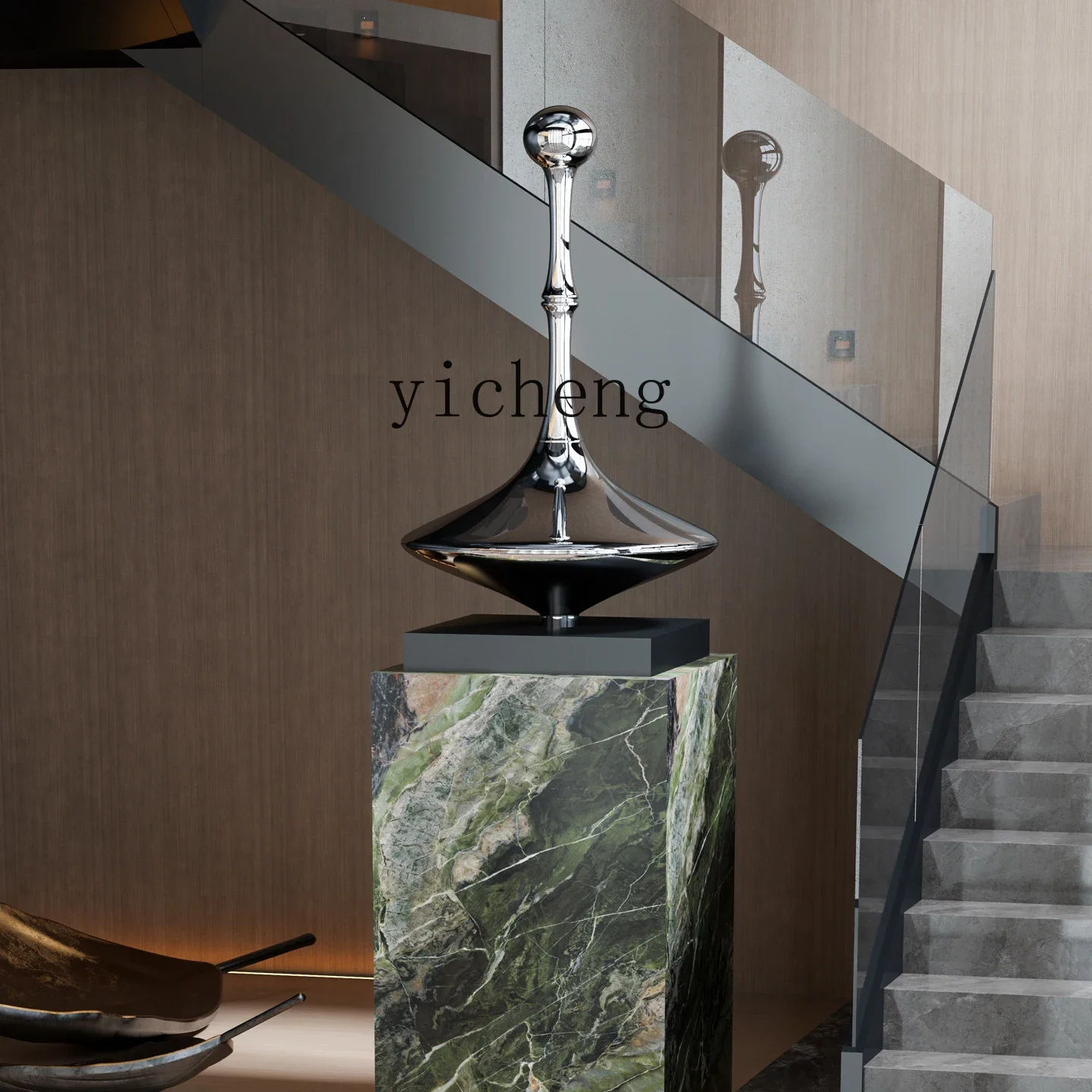 

TQH light luxury gyro sculpture living room decoration floor ornament modern entrance stairwell corner
