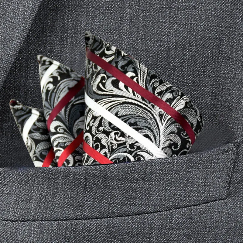 Carrés de poche multicolores pour hommes, pour veste de costume, nouveauté à carreaux, affaires, mariage, mode, carrés de poche formels