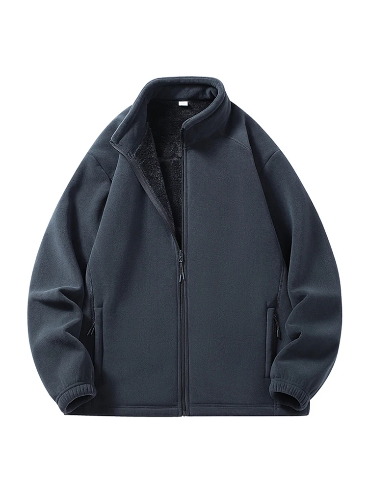 

Новая осенне-зимняя куртка для активного отдыха 2025 года, повседневная, унисекс, с воротником-стойкой, теплая, из полиэфирного волокна