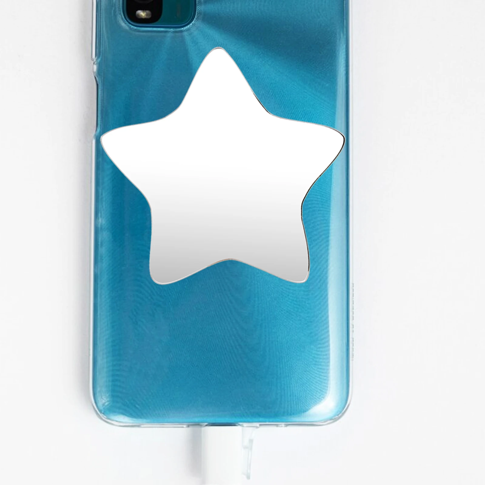 5 pçs auto adesivo mini espelho adesivo para caso de telefone portátil acrílico maquiagem espelho decalque para smartphone viagens ao ar livre