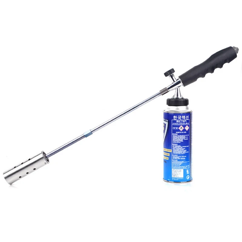 Outdoor BBQ Flamethrower Camping Portable Welding Gas Torch Flame Gun Butane Burner Grass Remove Tool Welding Equipment