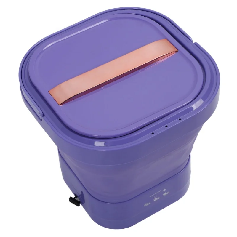 

Перезаряжаемая складная стиральная машина-сушилка: компактная мини-стиралка для путешествий, кемпинга, квартиры, нижнего белья