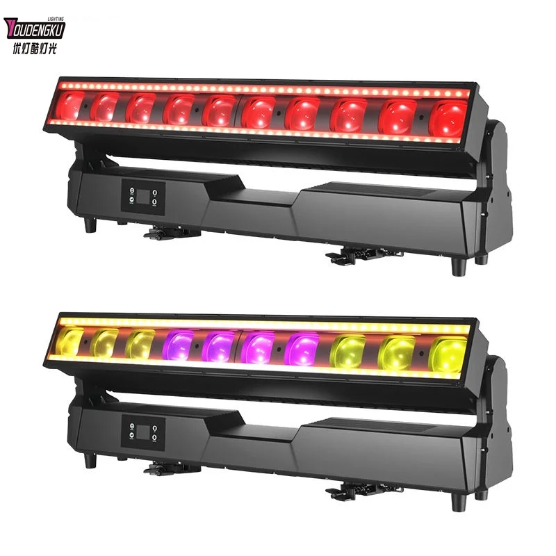 

2 pieces Waterproof led moving Bar 10x60w RGBW Led beam Moving head with zoom for Outdoor Building Stage Event Decoration
