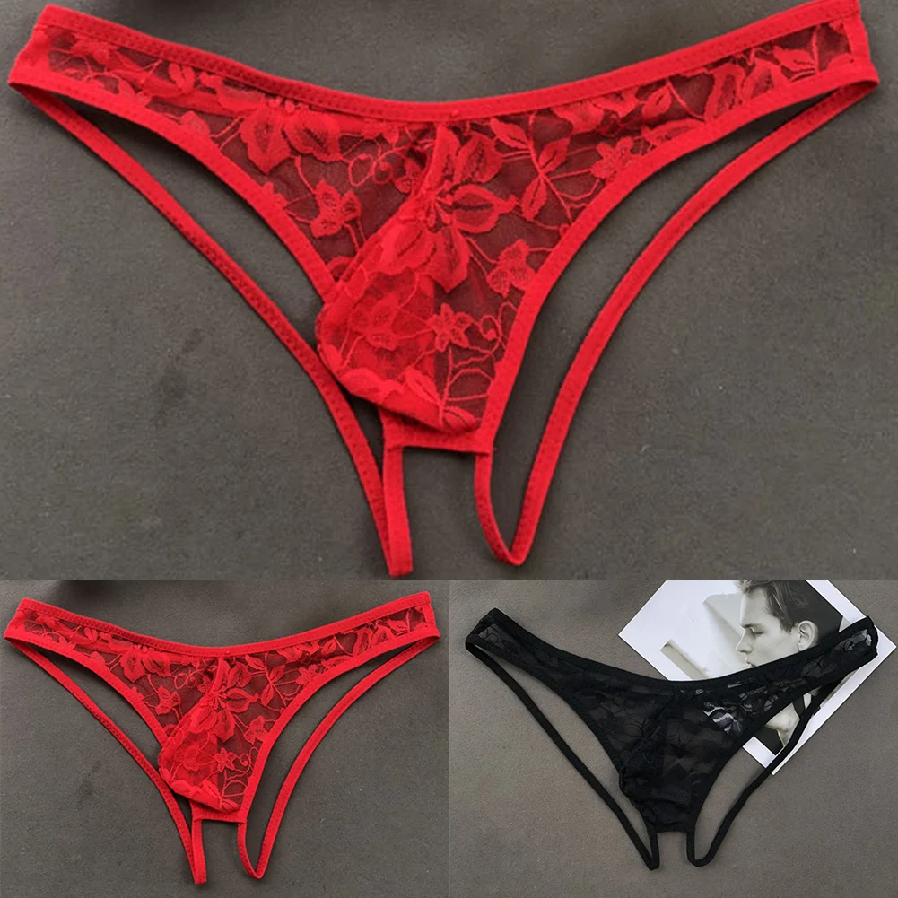 

Один размер, мужские перспективные кружевные трусы, сексуальные стринги с открытой попкой, нижнее белье, U-образная сумка, экзотические трусики, стринги, шорты