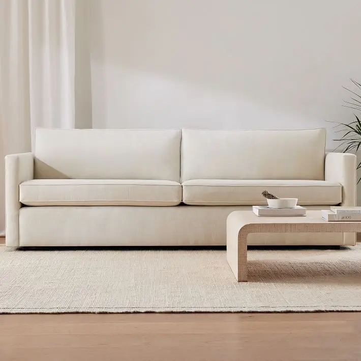 

Home Furniture Wholesale Sofas White Corner Nordic Modern Couch Luxury Living Room Sectional Modular Boucle Curved Sofa for Home