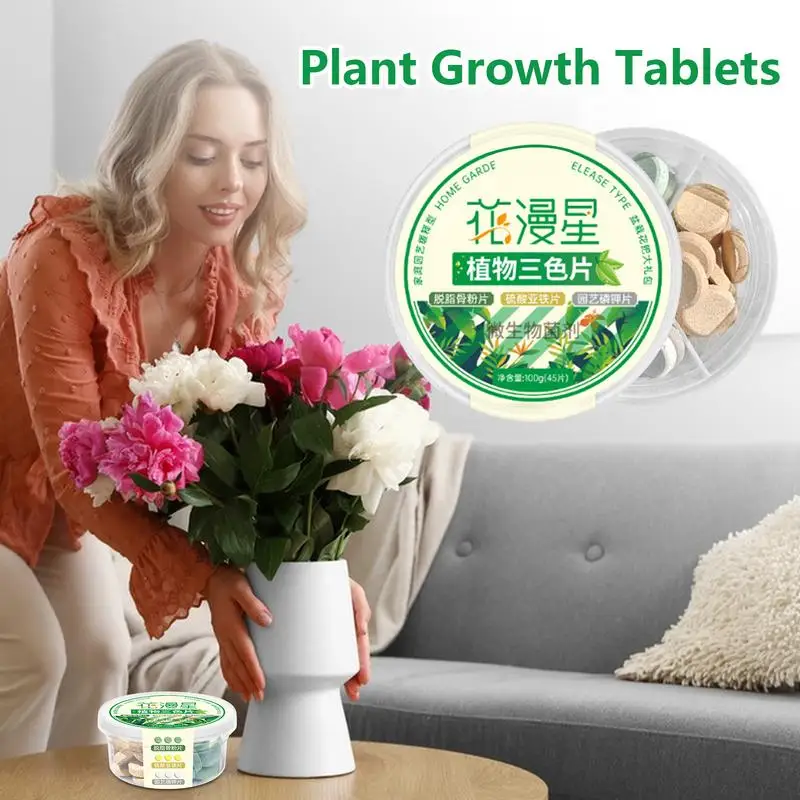 

Plant Fertilizer Tablet Sustained Release Tablets Root Enhancer Soil Conditioner with Self Dissolving Fertilizer Nutrient soil