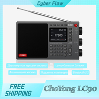 ChoYong LC90 Radio All-Band Fm Radio With Card Ips Screen Home Long Endurance Bluetooth Subwoofer Speaker Radio Receiver