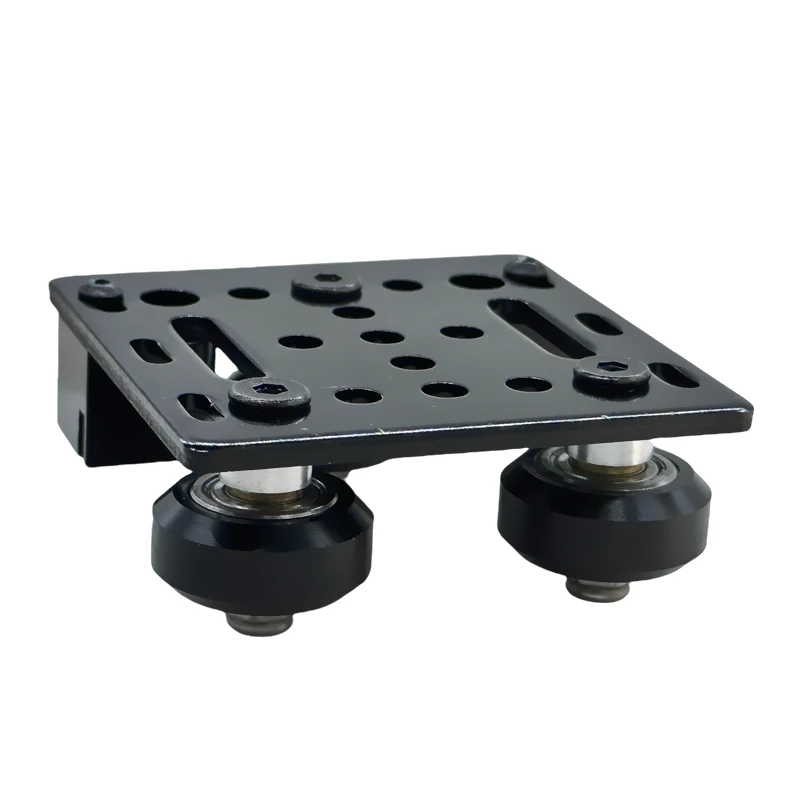 V Gantry Plate V-Slot X-axis Slider Aluminum Plate with Timing Belt Buckle 2020 V Profile Board for Tronxy X3 Tevo Tarantula PRO view 3