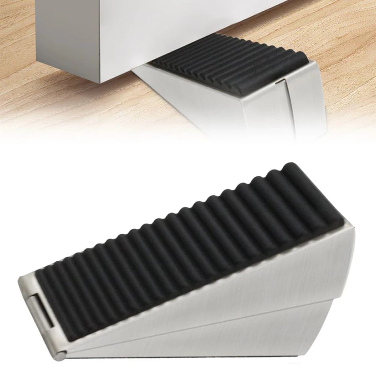 Strongest Large Door Stopper,  Door Stoppers for Bottom of Door Security, Rubber Door Stopper Wedge Floor Door Stoppers