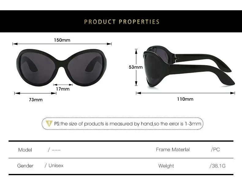 Einzigartige gelbe Y2K-Sonnenbrille für Damen, neue Mode, Oversize-Schild-Sonnenbrille, Herrenmode, coole Hip-Hop-Sonnenbrille, Damen, Fahren – Detail 5