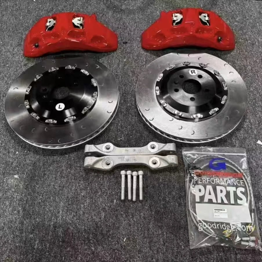 Kit de Frenos Automáticos con Caliper de 6 Pistones, Tornillos Flotantes y Disco de Acero para Audi S6 S7, Mazda CX-5, Toyota, BMW X5, VW, Ford, Porsche, Tank 700