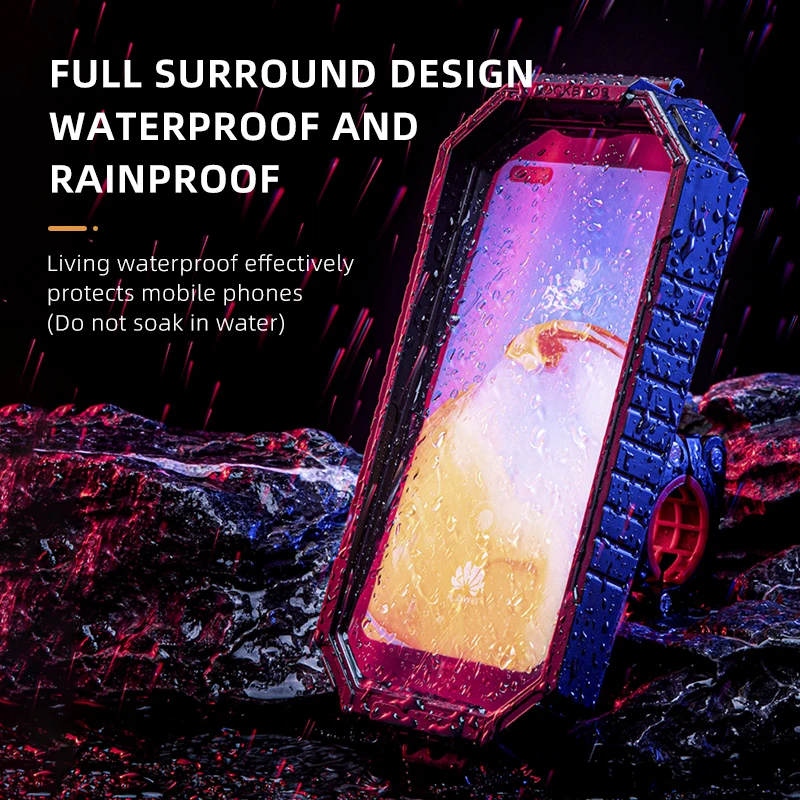 ROCKBROS Phone Holder for Bike or Motocycels Automatic Locking Anti-Shock Bicycle Mobile Phone Holder Thickened Non-Slip Bracket