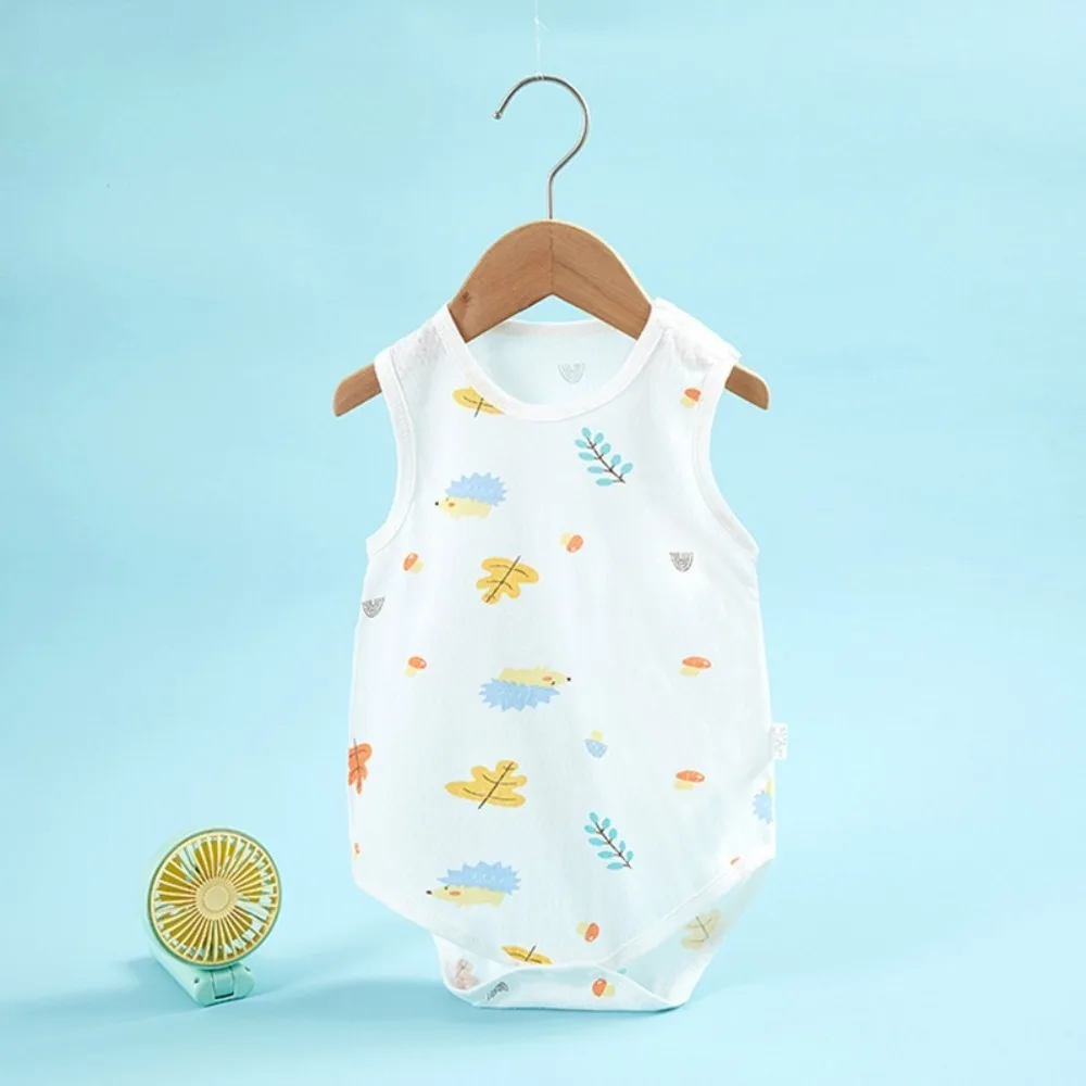 2026 New In Summer Infant Newborn Baby Girls Boys Sleeveless Cloth Cotton Outfits Kids Casual Bodysuits