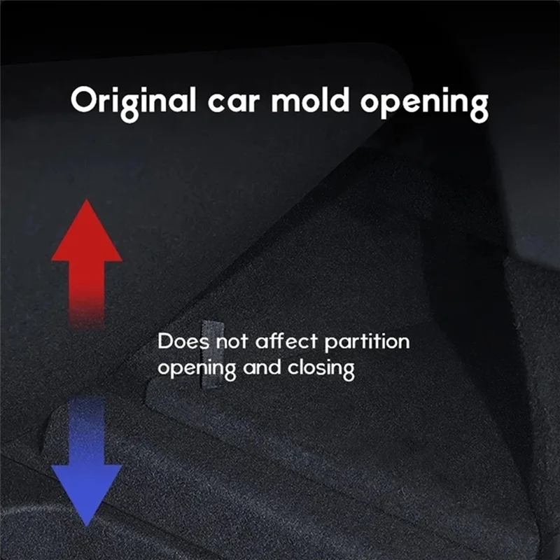 

Для Tesla Model 3 Highland 2024, органайзер для багажника, боковой ящик для хранения, задний ящик для хранения багажника с крышкой, аксессуары